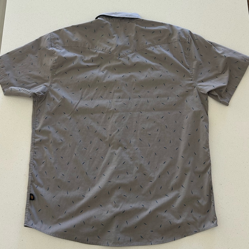 Howler Brothers Gray Patterned Button Down Shirt … - image 7